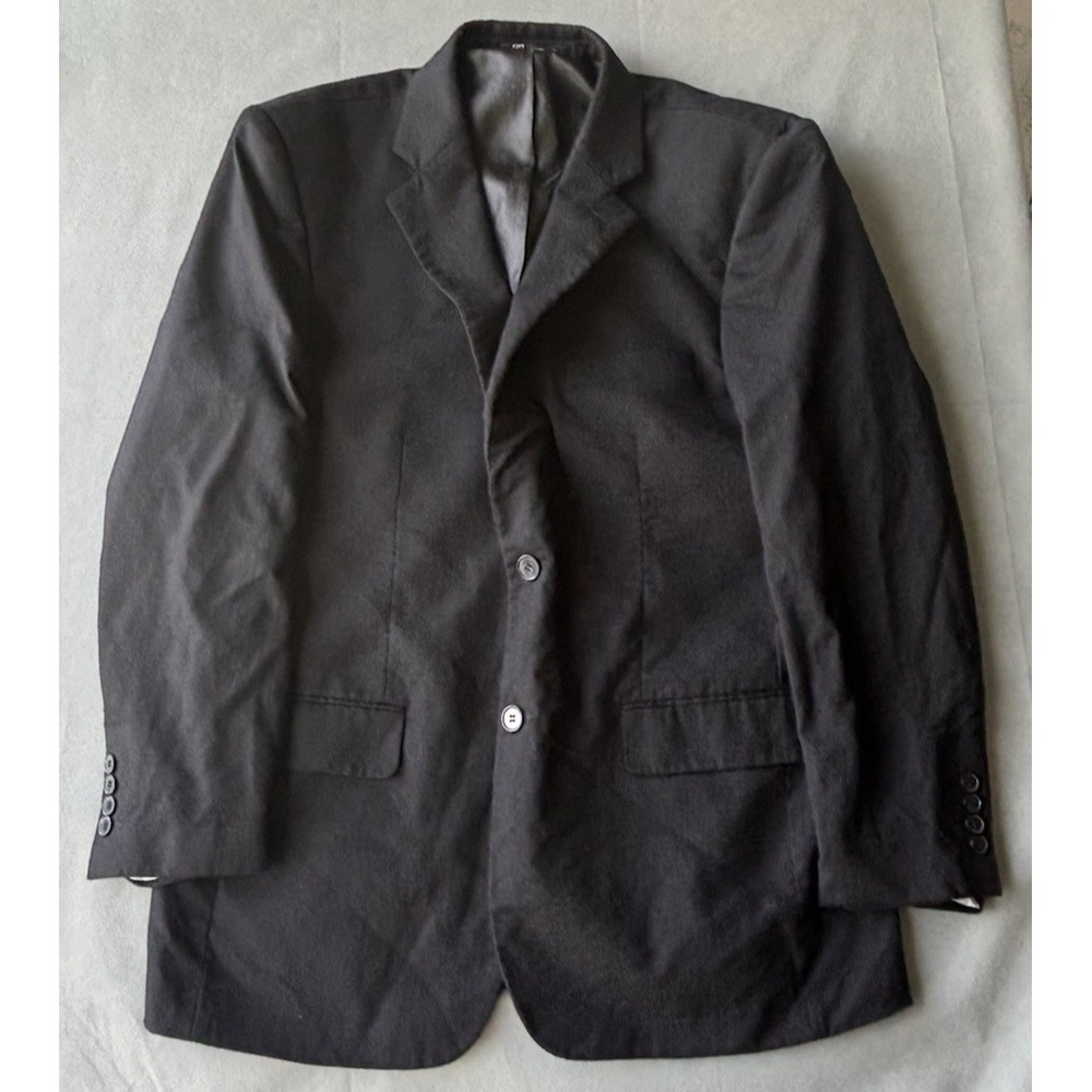 Bachrach Blazer Men 100% Wool Coat Jacket Size 42R Black